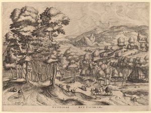 Rustic Market by Johannes van Doetechum the Elder and Lucas