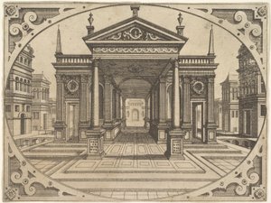 Plate from Scenographiae by Johannes van Doetecum I