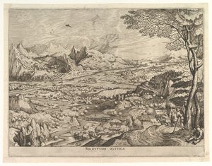 Rustic Solicitude from The Large Landscapes by Johannes van Doetecum I
