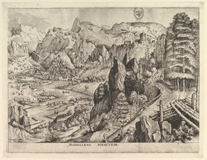 The Penitent Magdalene from The Large Landscapes, ca. 1555-56 by Johannes van Doetecum I