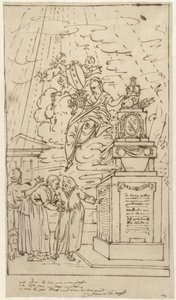 Figures by a Tomb Monument by Johannes van Dregt