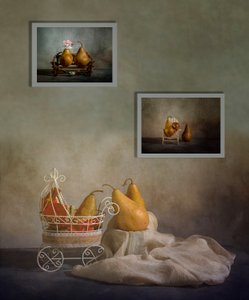 Cozy Pear Still Life