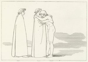 The Meeting with Sordello, Purgatory, Canto 6 by John (after) Flaxman