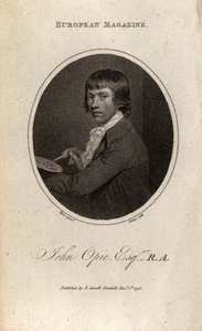 Portrait of John Opie, engraved by Ridley