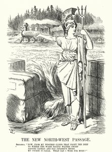 The New North-West Passage - The Canadian Pacific Railway (engraving)