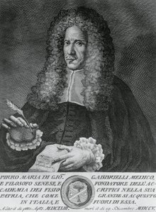 Portrait of Pirro Maria Gabbrielli, Italian philosopher and professor of theoretical medicine and botany by Walter Charles Mills