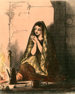 Cinderella in the Chimney Corner by John Absolon