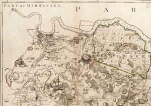 Map of Greenwich to Erith, London by John Andrews