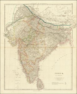 1832 Map of India