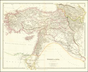1840 Map of Turkey in Asia by John Arrowsmith