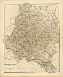 Map of Russia and Poland by John Arrowsmith