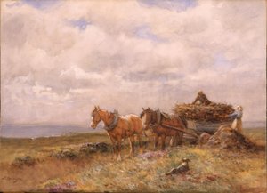 Carting Turf drawing by John Atkinson