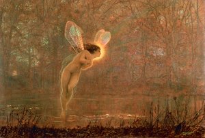 Iris by John Atkinson Grimshaw