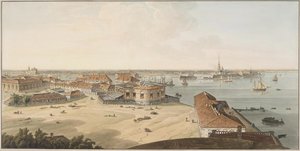 View to the Spit of Vasilyevsky Island and Peter and Paul Fortress