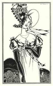 Illustration for Don Juan by Lord Byron: A Bonnet, Which the Fair Sex Wear by John Austen