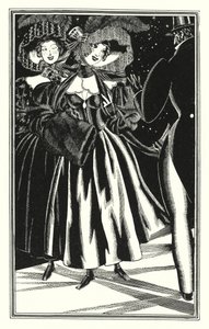 Illustration for Don Juan by Lord Byron: Pedestrian Paphians, commodious but immoral by John Austen