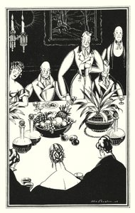 Illustration for Don Juan by Lord Byron: The gloomiest hour, which turns up out of the sad twenty-four by John Austen