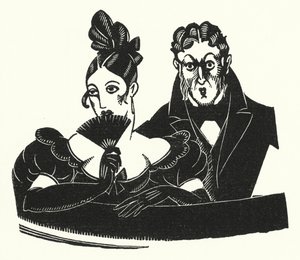 Illustration for Madame Bovary by Gustave Flaubert by John Austen