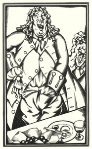 Illustration for Tristram Shandy by Laurence Sterne by John Austen