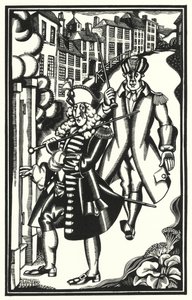 Illustration for Tristram Shandy by Laurence Sterne by John Austen