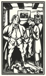 Illustration for Tristram Shandy by Laurence Sterne by John Austen