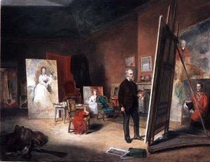 Portrait of Sir Francis Grant at an Easel by John Ballantyne