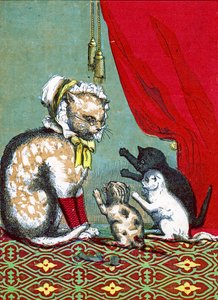 The Three Little Kittens Had Lost Their Mittens, Illustration from "Three Little Kittens" 1859