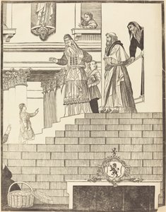 Presentation of the Virgin in the Temple [right plate] by John Baptist Jackson after Titian