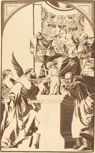 Holy Family and Four Saints by John Baptist Jackson after Veronese