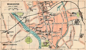 Worcester, 20th Century by John Bartholomew