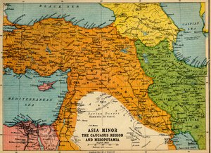 Asia Minor, the Caucasus Region and Mesopotamia, First World War, c1915, c1920
