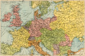 Map of Central Europe