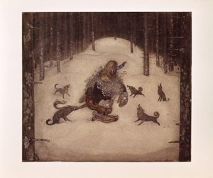 Troll and Wolves by John Bauer