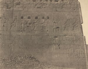 Edfu-Sculptures and Inscriptions on Oriental Face (1854) by John Beasley Greene
