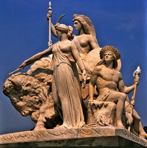 America, Sculpture Group from the Albert Memorial