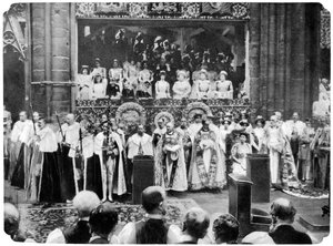 Coronation ceremony of George V, Westminster Abbey, London