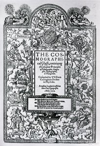 Titlepage of The Cosmographical Glass, 1559