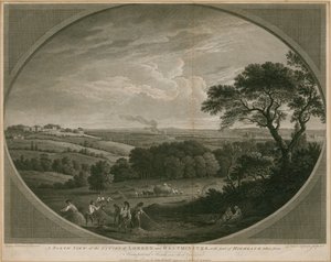 A North View of the Cities of London and Westminster with Part of Highgate by John Boydell