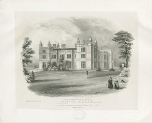 Drayton Bassett - "Drayton Manor" (engraving) by John Brandard