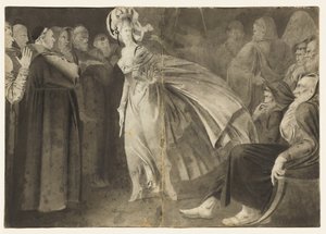 Woman Standing among the Friars by John Brown