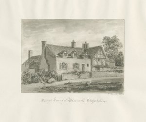 Bloxwich - Ancient House: Sepia Drawing