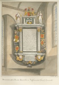 Cornwall - Kilkhampton Church - Monument of Sir Bevil Grenville