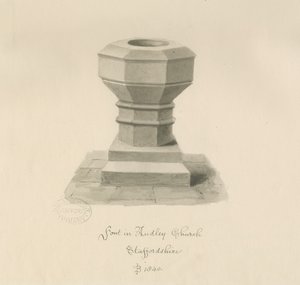 Font at Audley Church