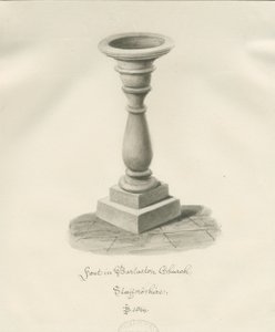 Font in Barlaston Church