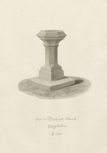 Font in Bucknall Church