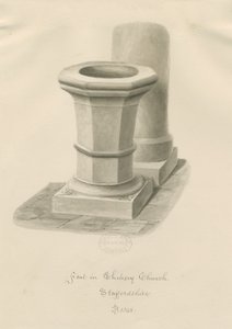 Font in Chebsey Church