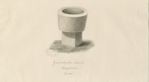 Font in Gayton Church