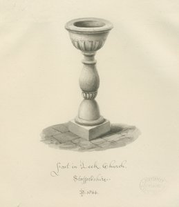 Font in Leek Church