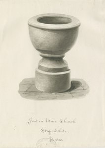 Font in Maer Church