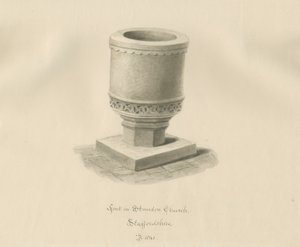 Font in Standon Church
